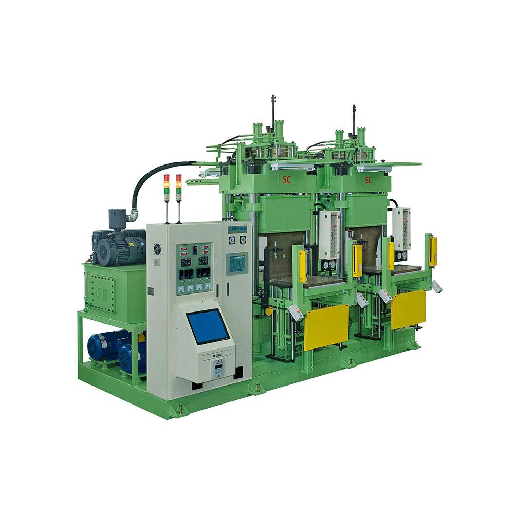 RUBBER COMPRESSION MOLDING MACHINERY