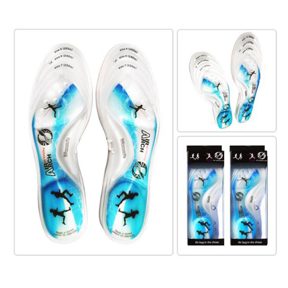 Air Arch Running Blue Shoes Insoles Men Women Orthotic Support Flat Feet Inserts