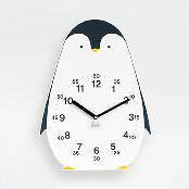 Proud Penguin non-ticking Silent Wall Clock