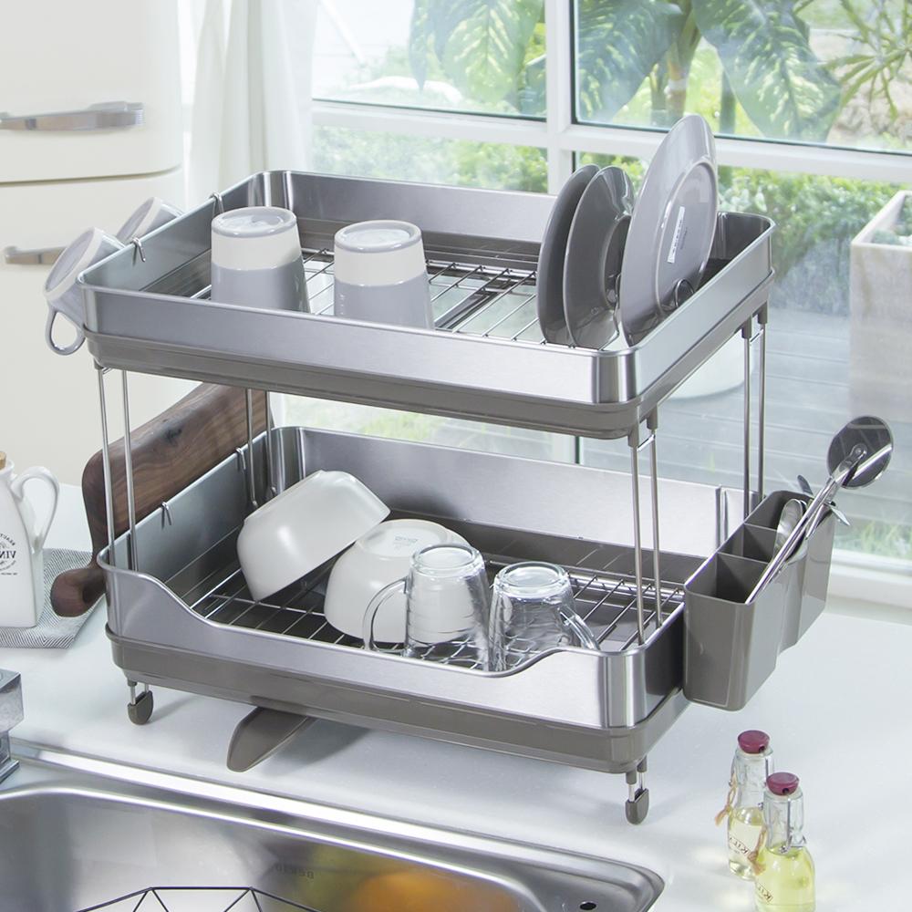 PREMIUM FRAME 2-TIER DISH RACK