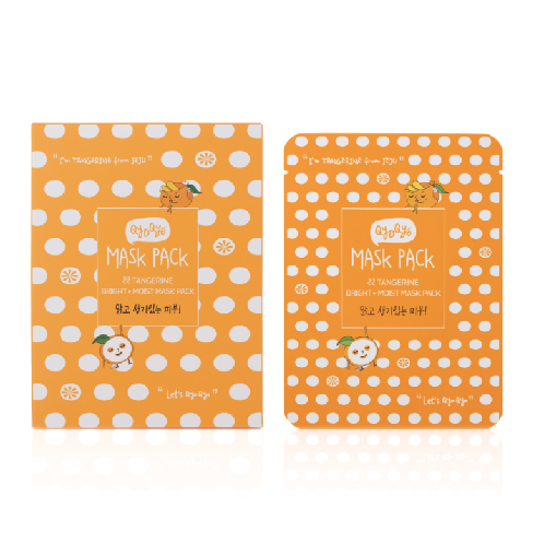 Qyo Qyo TanGerine Bright + Moist Mask Pack | Qyo Qyo, TanGerine, Mask Sheet
