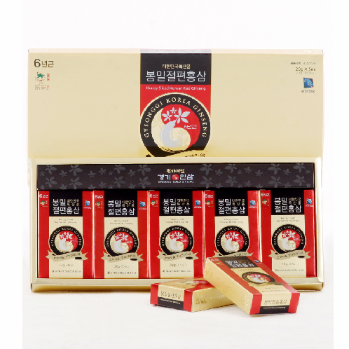 Honey Sliced Korean Red Ginseng(20g*5ea) | Red Ginseng,Health Food,ginseng,sliced ginseng,korean Ginseng,honey ginseng