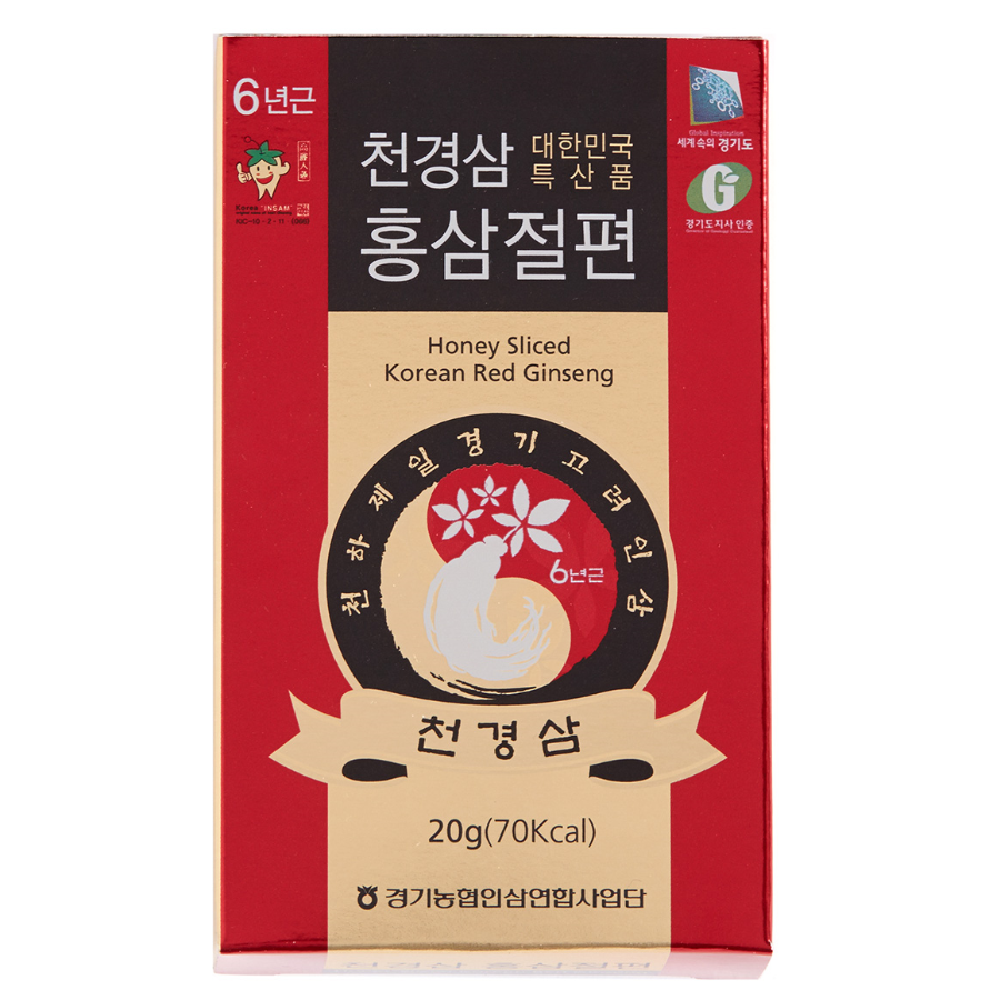 Honey Sliced Korean Red Ginseng(20g*10)