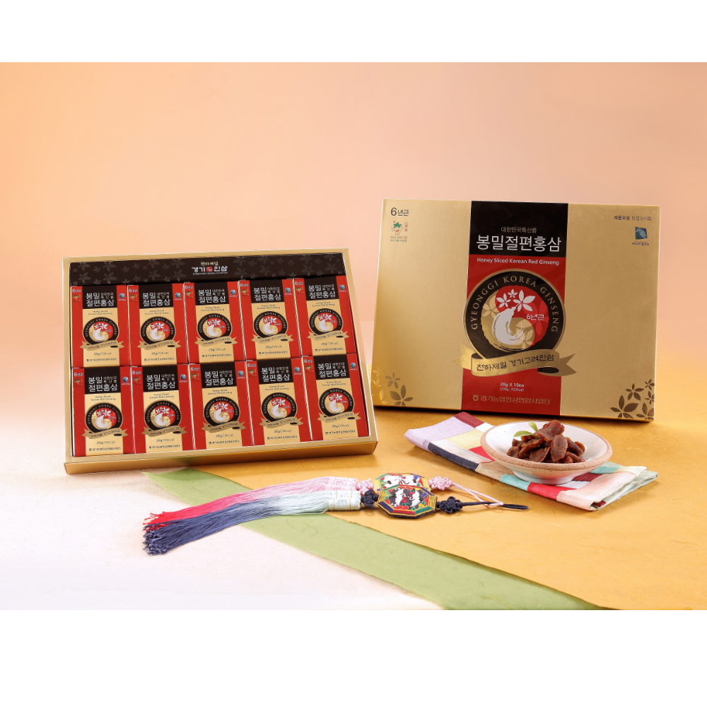 Honey Sliced Korean Red Ginseng(20g*10)