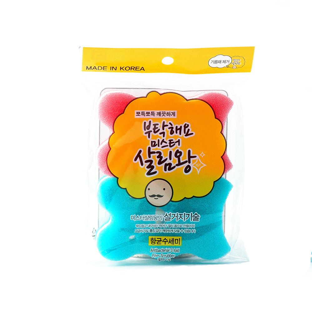 INSAN 3 Fold Filter Sponge Scratch Free Non-Scratch Sponge