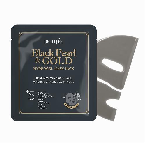 PETITFEE Black Pearl & GOLD Hydrogel Mask Pack