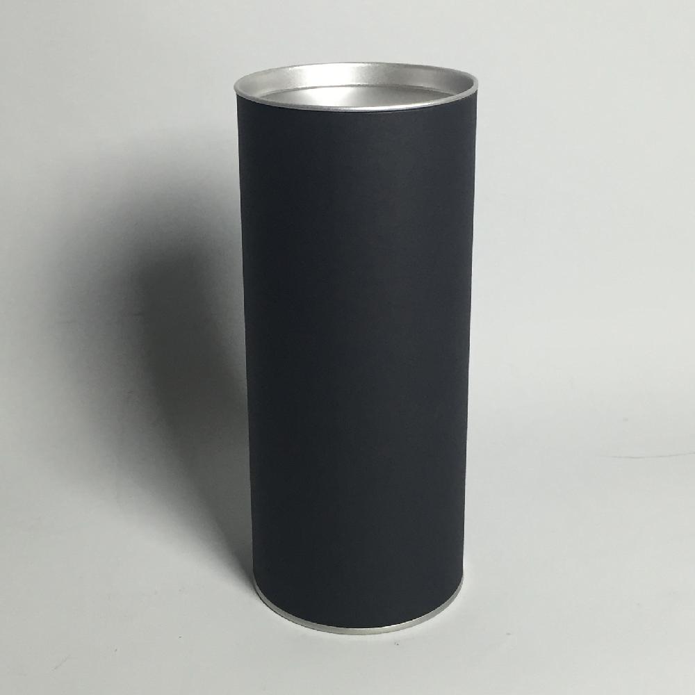 Tin-cap paper tube 100x240(Black)_Tea Coffee Apparel Packing Box Cylinder Gift Box Wrapping Supplies