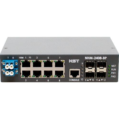 NHM-2408BP designed for use in harsh environments and to build reliable and secure network