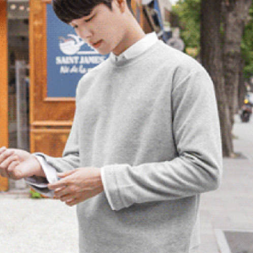 JOGUNSHOP’s Nesty Button PK Crewneck | casual,high-quality,men,JOGUNSHOP, Korea,T-shirt,