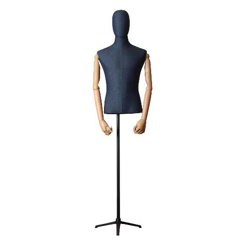 BONES Male Torso Mannequin Stand | Male Mannequin Stand, “L” size, prevents any crumpling, mennequin, Clothing Store, dress