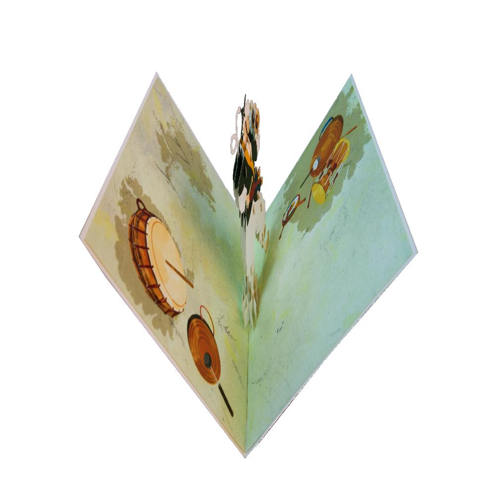 Korean Style PopupCard  Pungmul