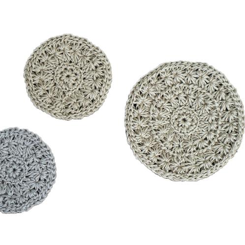 Linen coaster & pot stand CROCHET DIY KIT | coaster, pot stand, yarn, handmade, homeware, knit, crochet