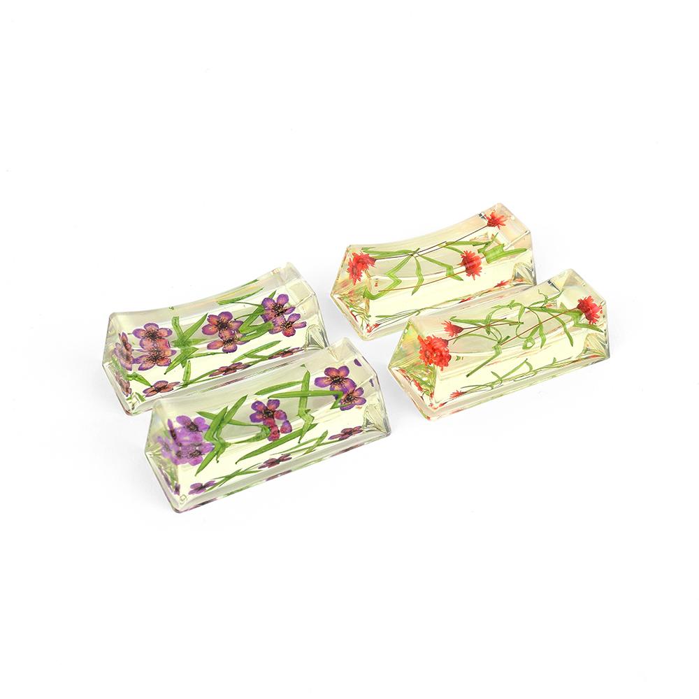 Flower Chopsticks Rest Holder Set Made by Preserved Flower(4PCS / 1SET) - Mini flower