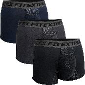 FITEXTREME Mens 3 Pack Separate Pouch Breathable Performance Boxer Briefs