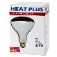 full image JK HEAT PLUS 375W R40 Clear Infrared Heat Bulb Hard Glass 10pcs 110-