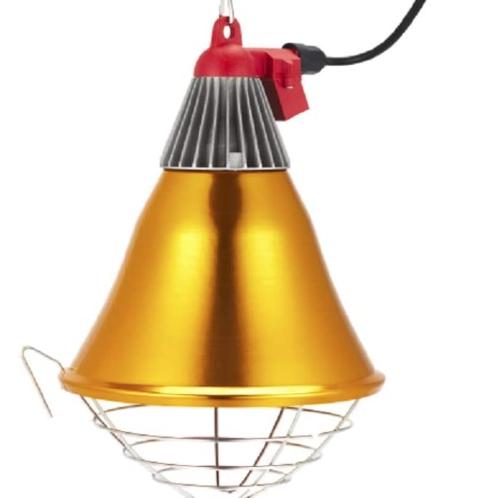 JK HEAT PLUS JKBL210S / 300S Brooder Lamp Lamp Protector 10pcs Ued for Swine Farms (Gold, Small)