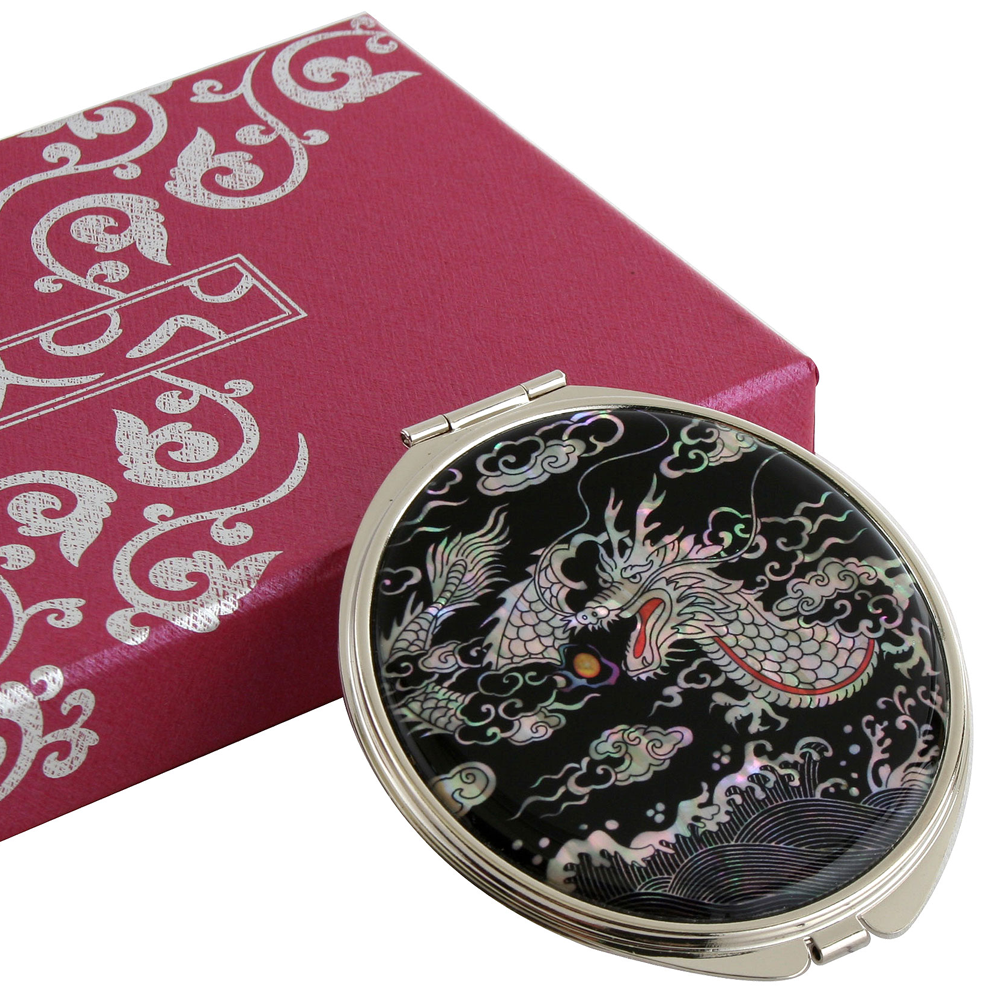 Portable Makeup Compact Double Magnifying Mirror Cosmestic Foldable Pocket Style