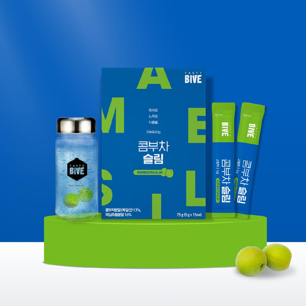 Kombucha Slim, Healthy Drink with Low Calories