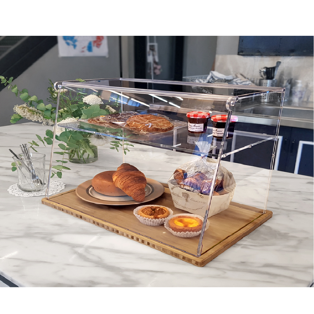 Double layer Acrylic bread display
