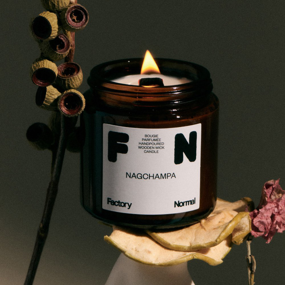 Amber Jar Wooden Wick Soy Candle 105g (Small)