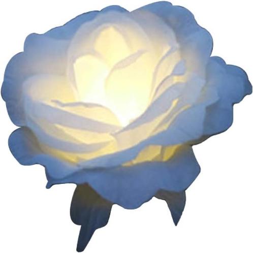 DAEWANG King Flower Rose Light Lamp with Solar Panel LED (10 Sets) Interior Home Outdoor Decoration,