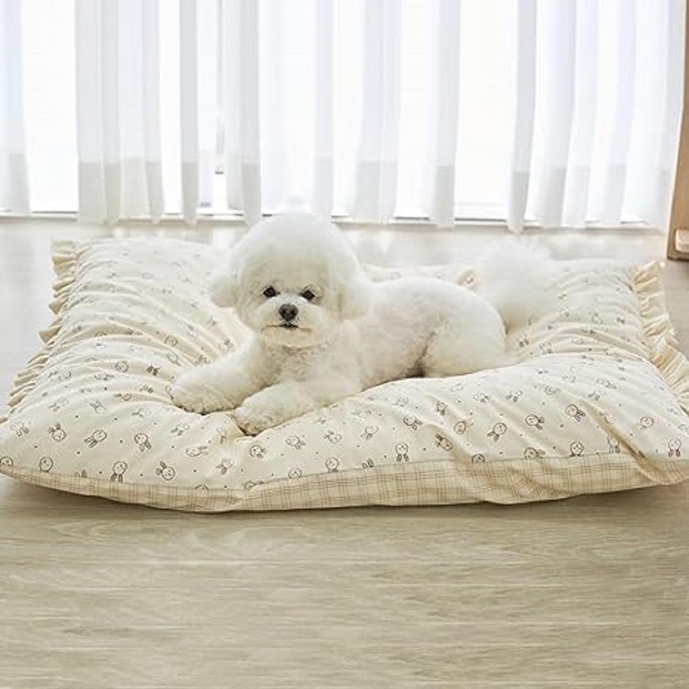 MOONGMING Pet Cushion for Summer/All Seasons, Safe Material, Comfortable Cushion for Dogs Puppies Ca