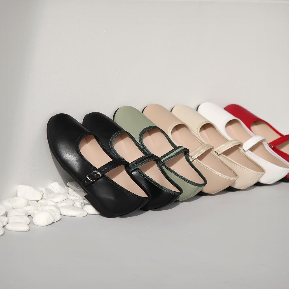 Dorothy Mary Jane Banding Flat Shoes