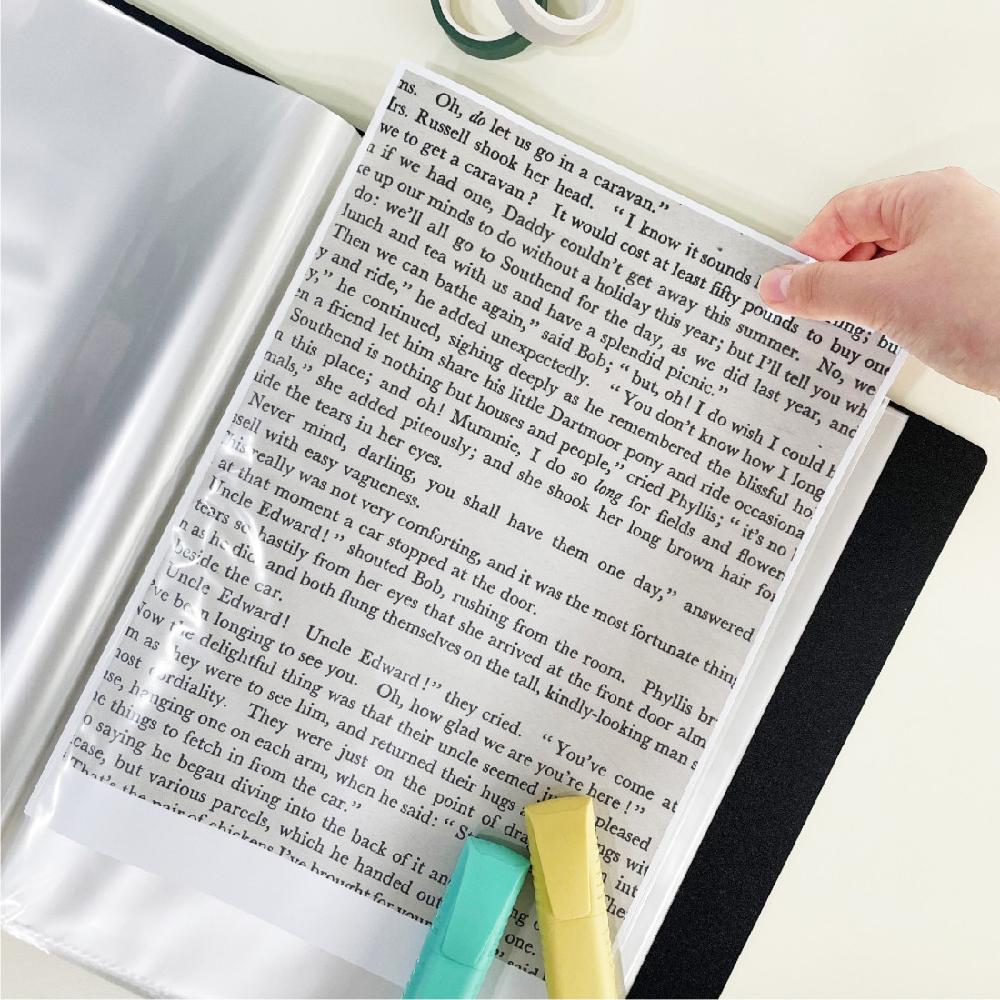 ORANGEOFFICE Sheet Protectors 8.5 x 11.6 inch Clear Page Protectors for 3