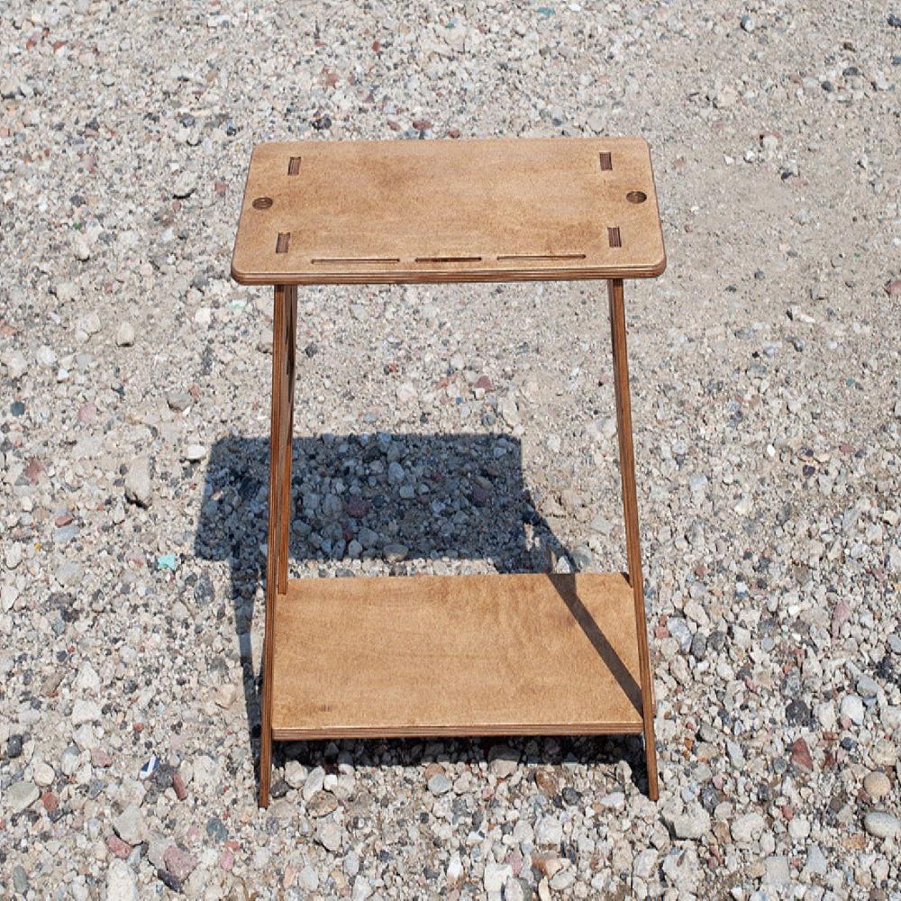 leeo wood shelf walnut color 500*250*500