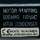 detail image1 500MFD 110 Volt VAC Round Motor Motor Start Capacitor AC Motor 50/60 Hz by The Mirai Condenser