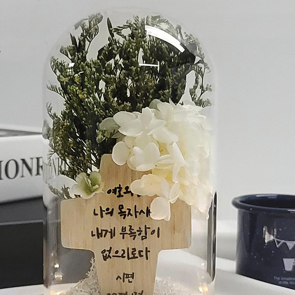 LED horse imprinted cross flower mood lamp interlayer accessories