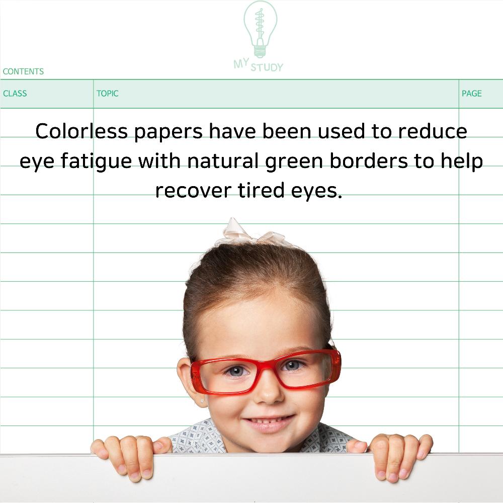 Cornell notes notebook/ Cornell Style Spiral Notebook / 50 Sheets (100 Pages), 7.17" x 10.12"(B5), B