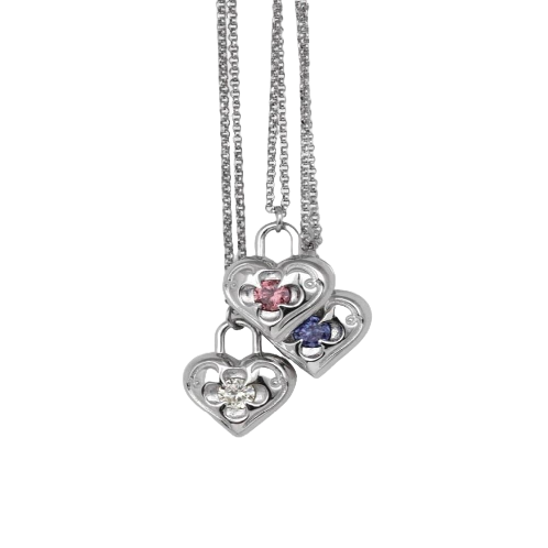 Victorian Heart Lock Necklace_Yellow Light