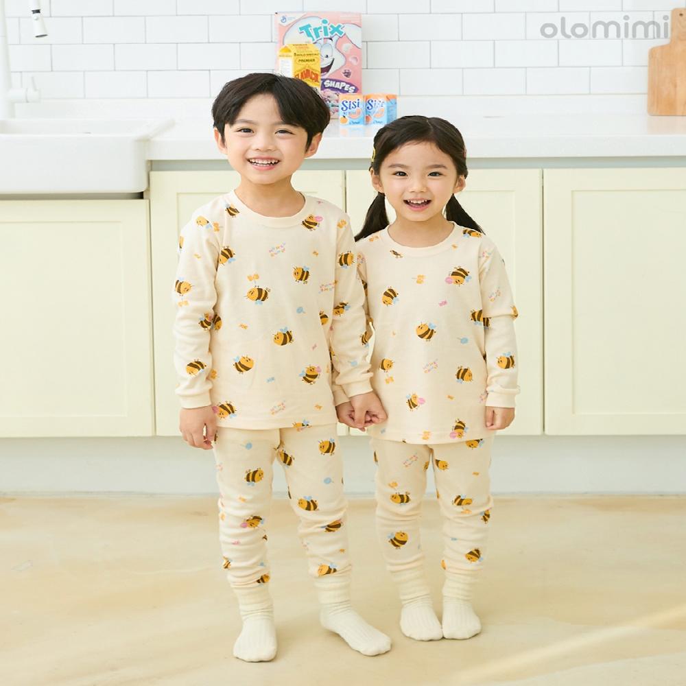 kids wear 30S 3/4 length modal <Honey Candy>