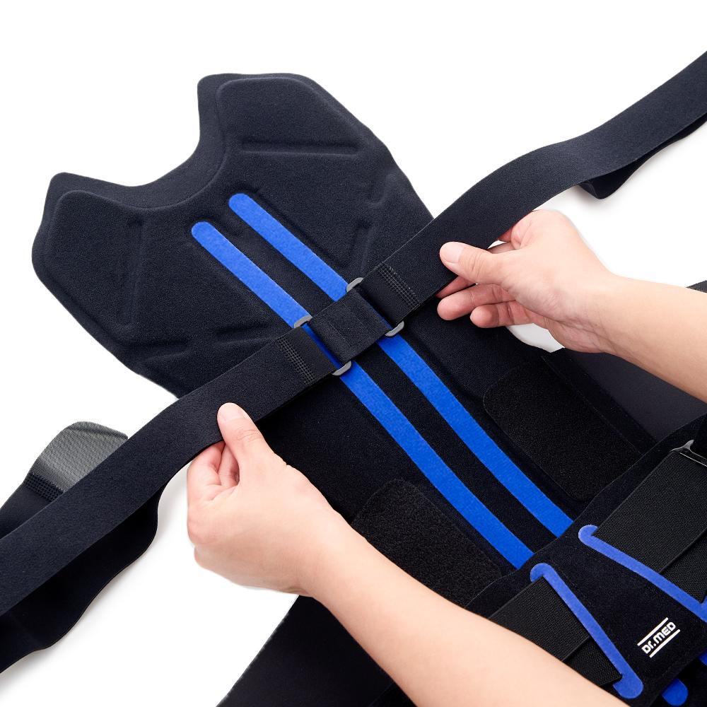 Elastic Dorso-Brace With Stays & Adjustable Compression