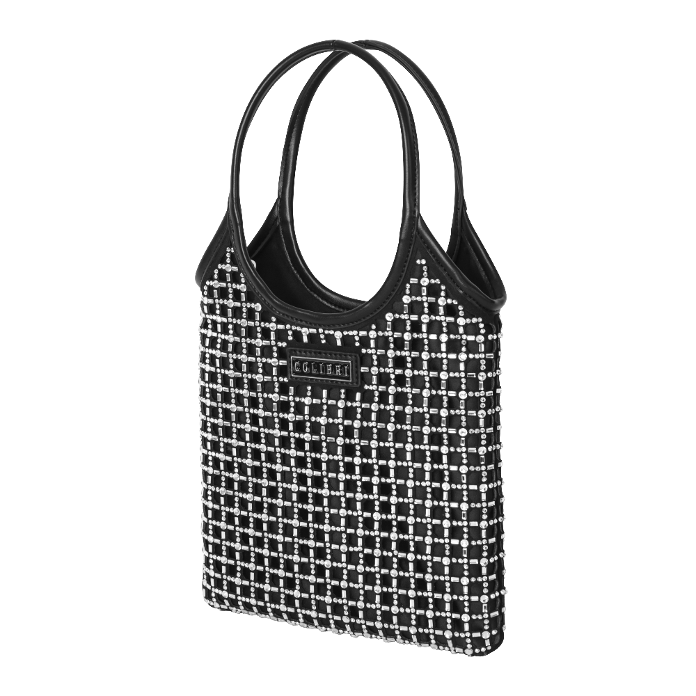 SUADE BEADED SHOPPER BAG
